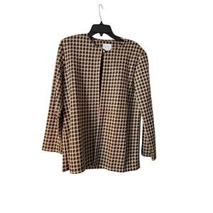 Vintage Anne Rashel Women's Size 14 Black/Gold Blazer